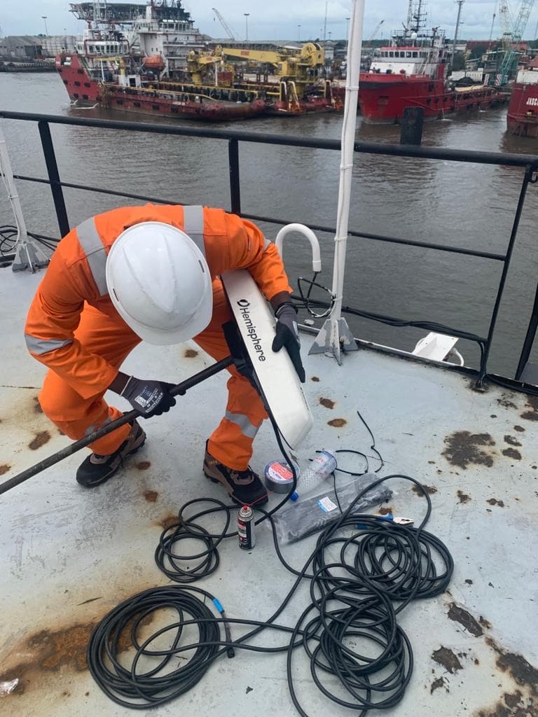 GeoLegacy crew hard at work on a survey